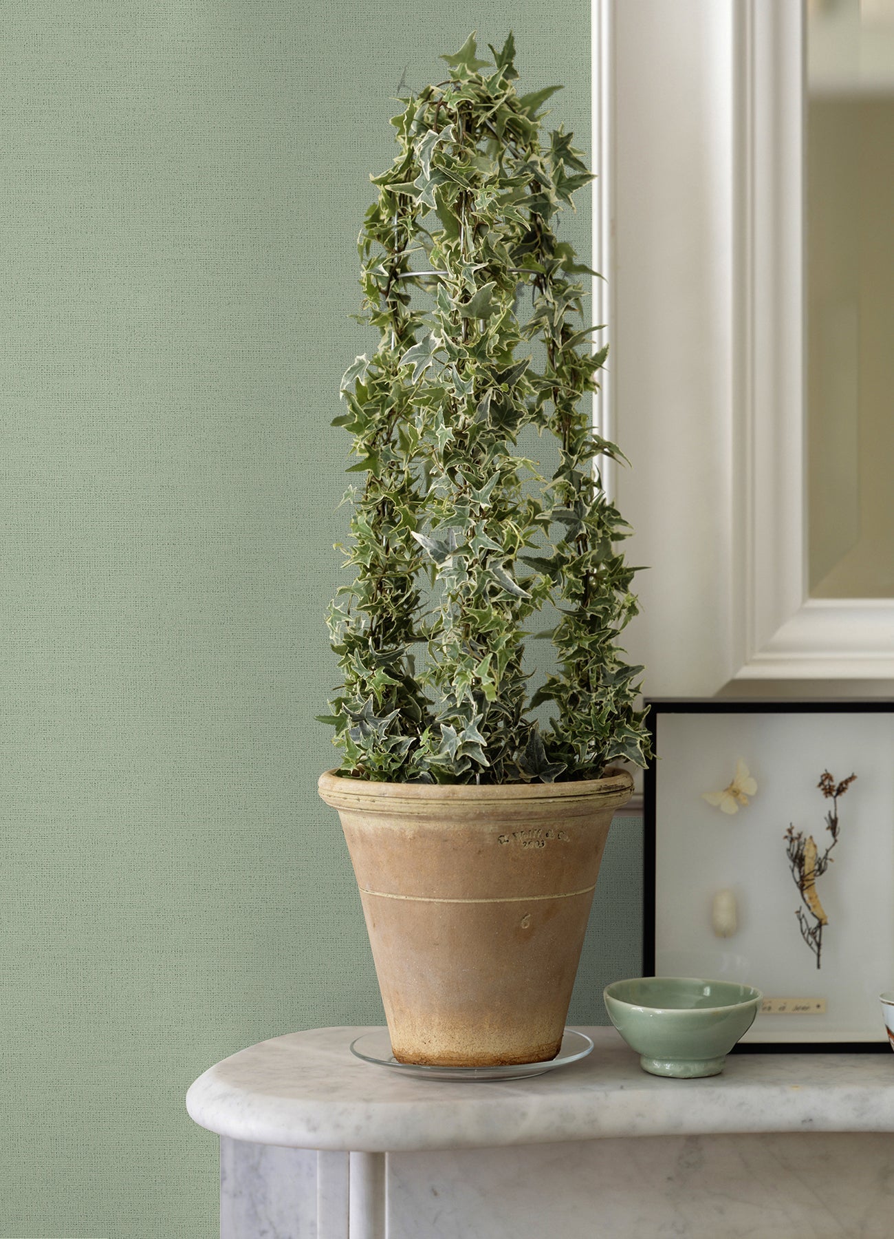 Advantage Estefan Green Distressed Texture Wallpaper, 20.9-in by 33-ft