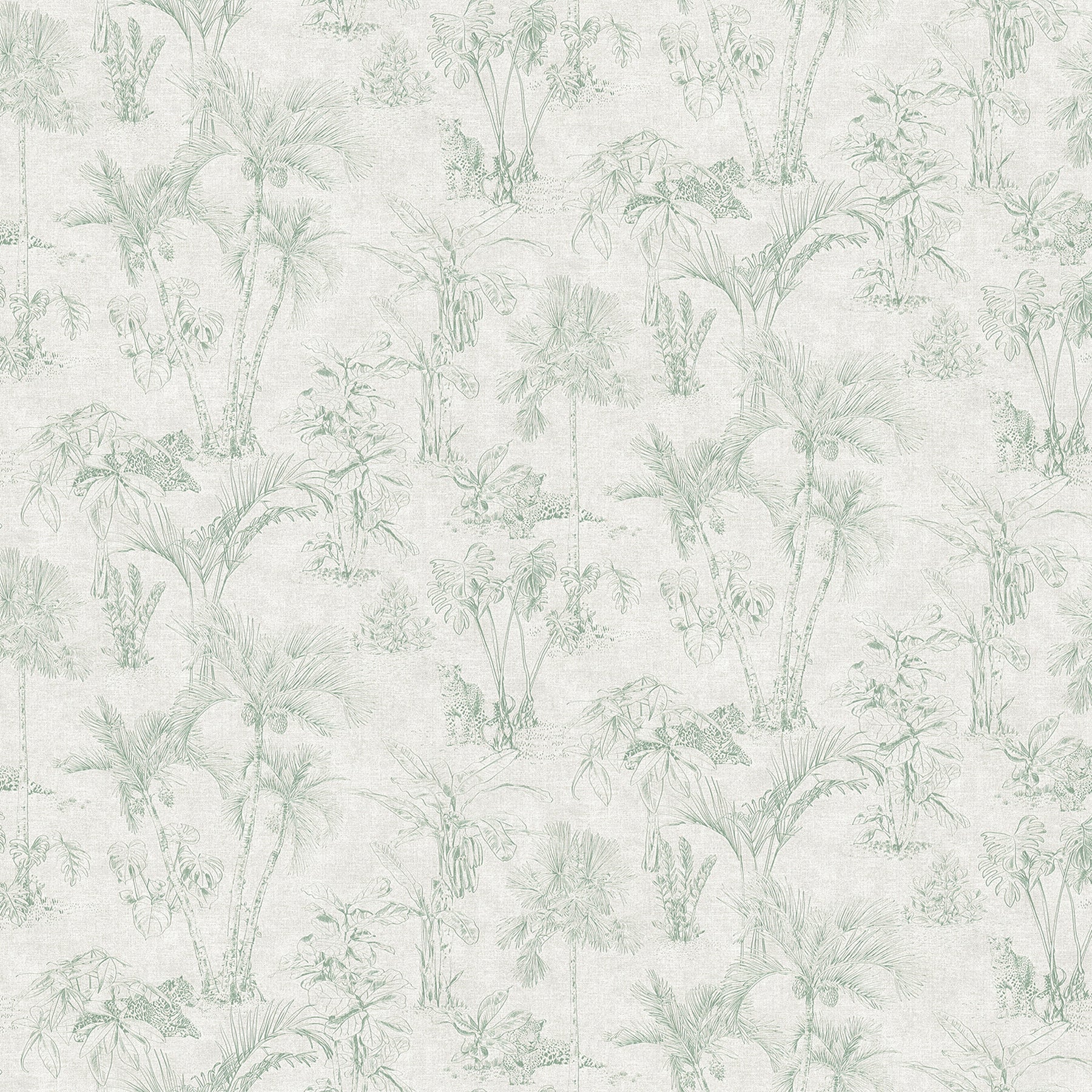 Advantage Zapata Green Tropical Jungle Wallpaper, 20.9-in by 33-ft