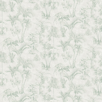 Advantage Zapata Green Tropical Jungle Wallpaper, 20.9-in by 33-ft