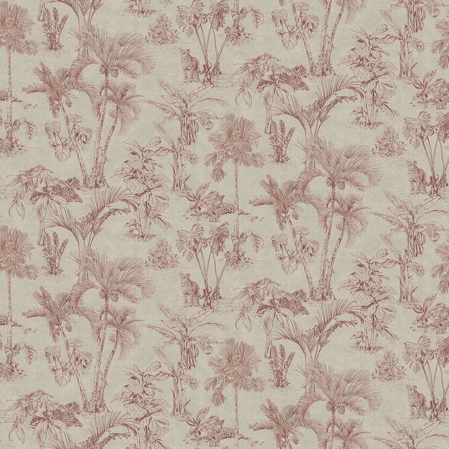 Advantage Zapata Merlot Tropical Jungle Wallpaper, 20.9-in by 33-ft