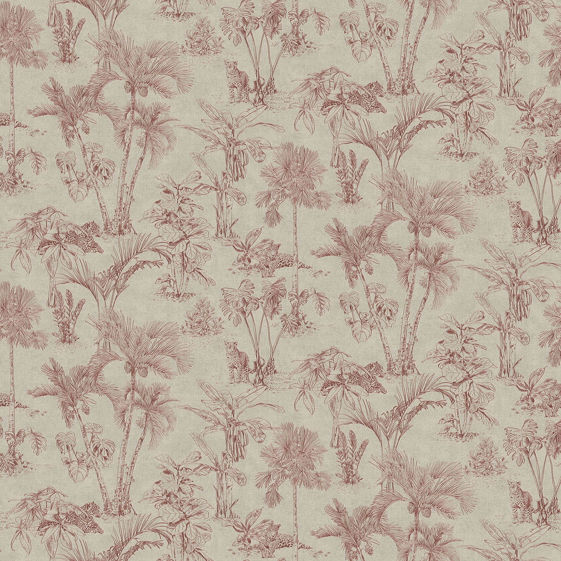 Advantage Zapata Merlot Tropical Jungle Wallpaper, 20.9-in by 33-ft