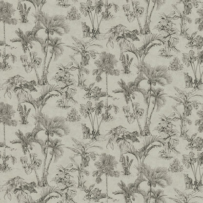 Advantage Zapata Black Tropical Jungle Wallpaper, 20.9-in by 33-ft