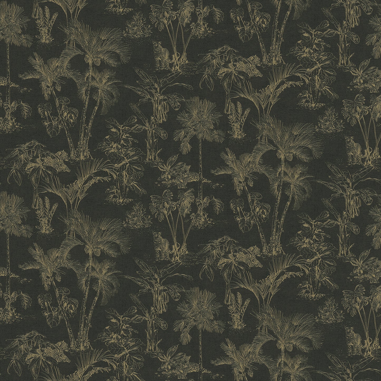 Advantage Zapata Gold Tropical Jungle Wallpaper, 20.9-in by 33-ft