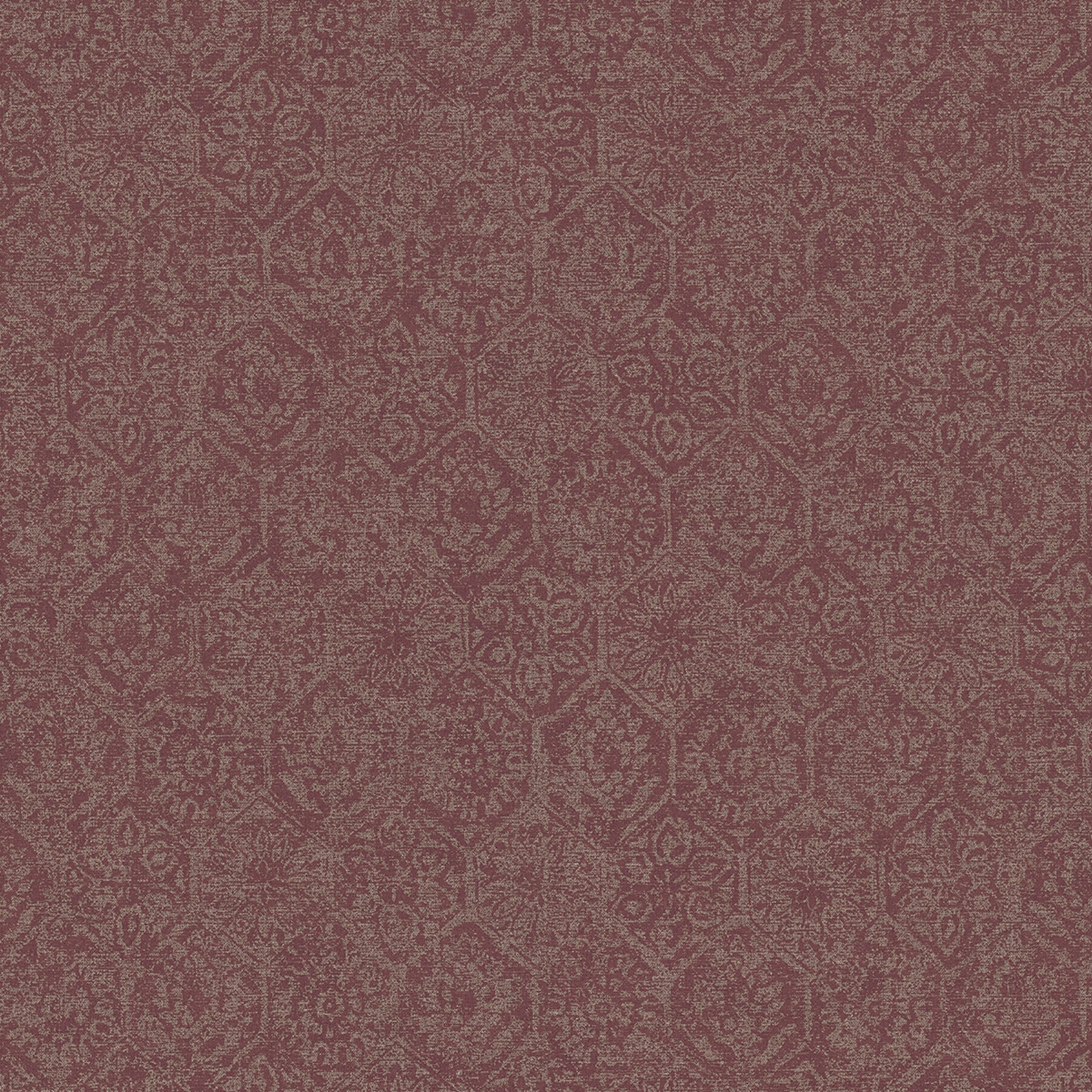 Advantage Edsel Maroon Geometric Wallpaper, 20.9-in by 33-ft