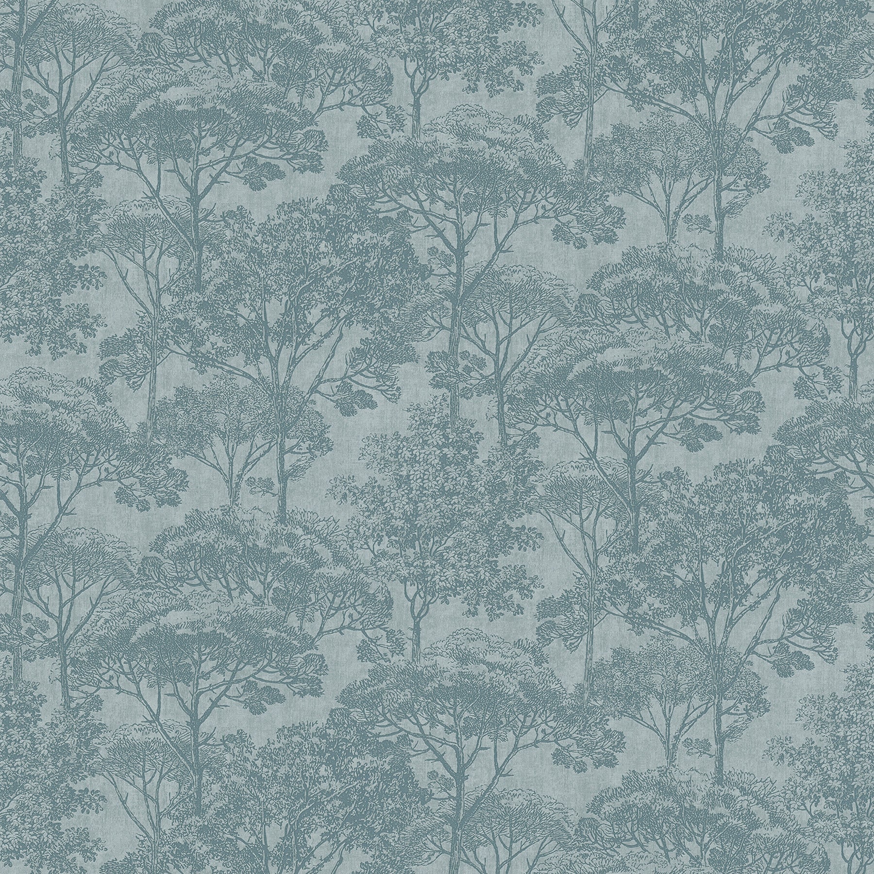 Advantage Teatro Blue Trees Wallpaper, 20.9-in by 33-ft