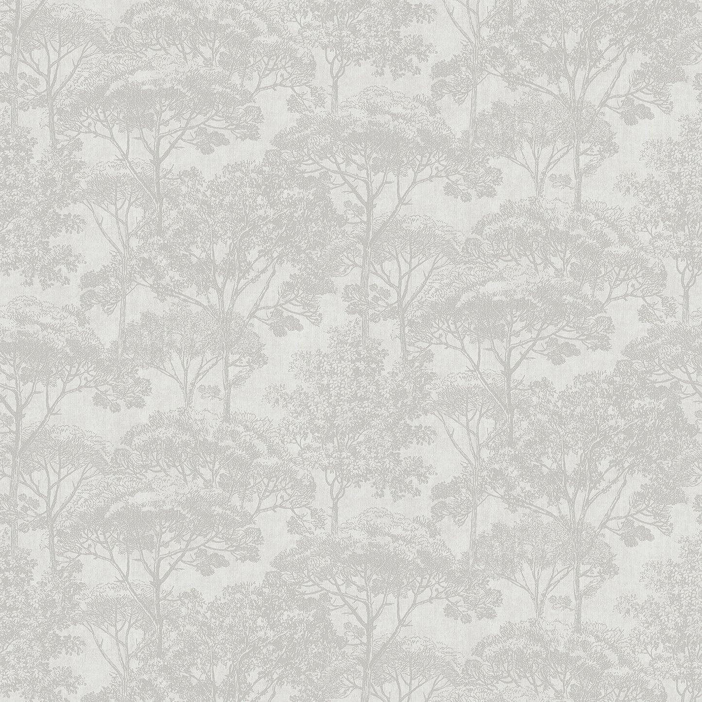 Advantage Teatro White Trees Wallpaper, 20.9-in by 33-ft