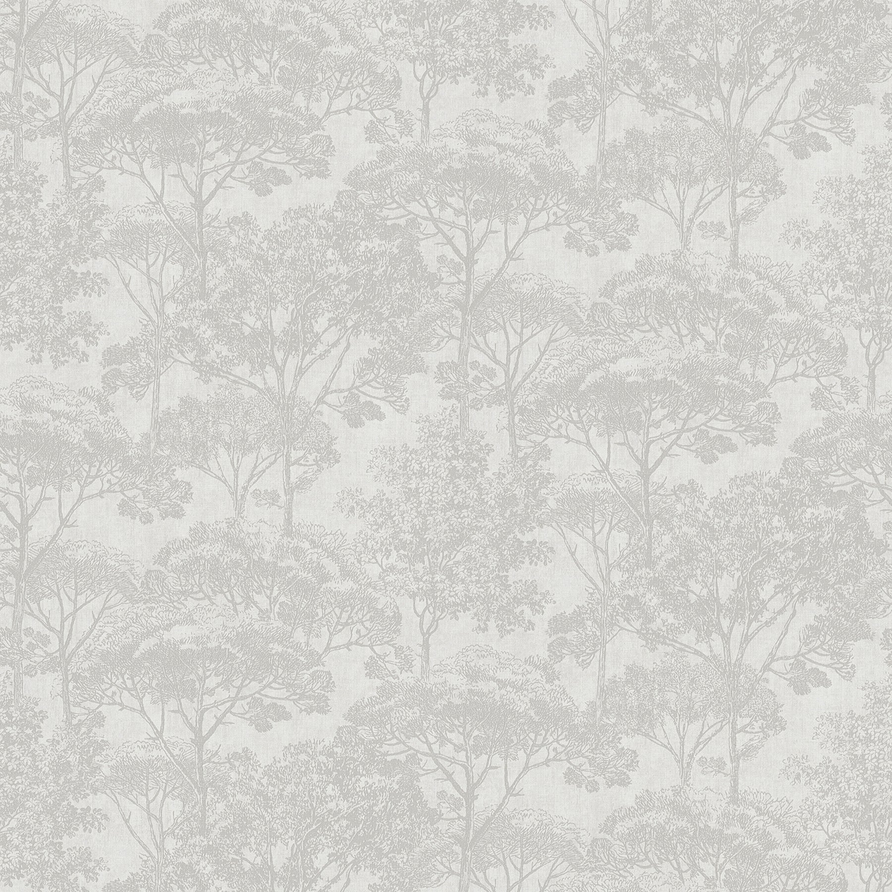 Advantage Teatro White Trees Wallpaper, 20.9-in by 33-ft