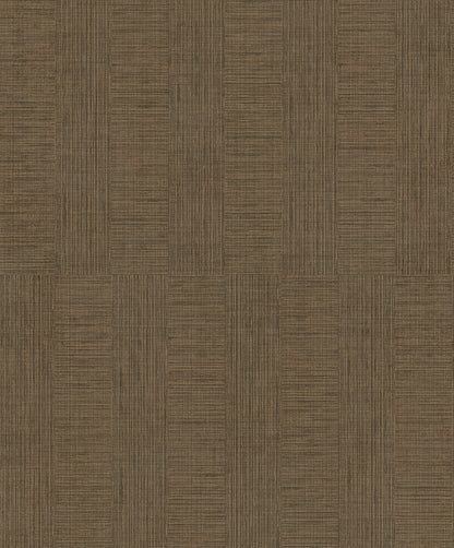 Advantage Eldorado Brown Geometric Wallpaper, 20.9-in by 33-ft