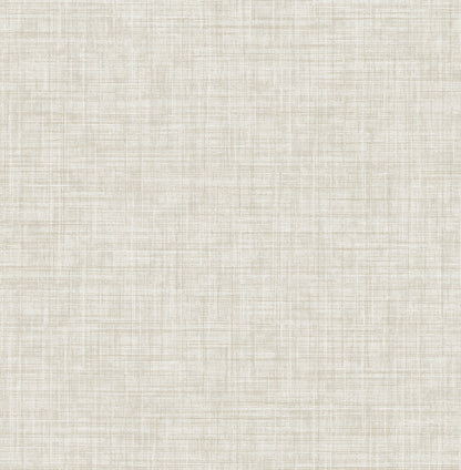 A-Street Prints Tuckernuck Taupe Linen Wallpaper, 20.5-in by 33-ft