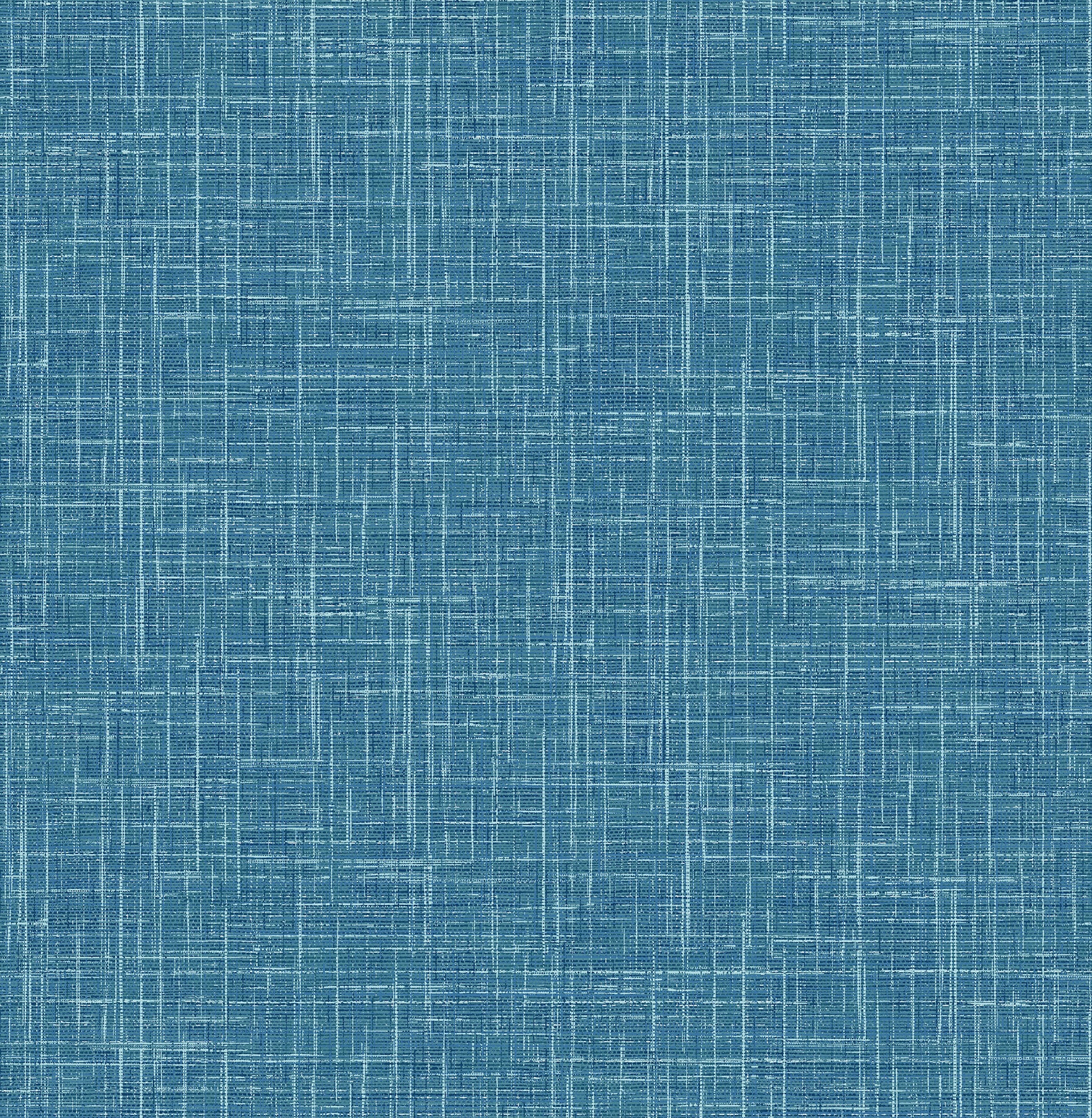 A-Street Prints Emerson Blue Linen Wallpaper, 20.5-in by 33-ft