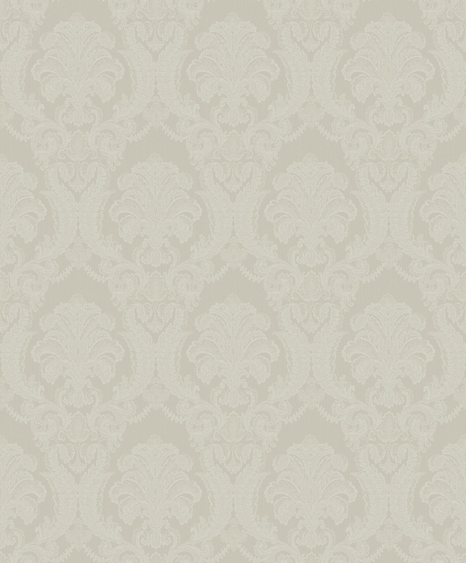 Sirpi Renatta Cream Damask Wallpaper, 20.9-in by 33-ft