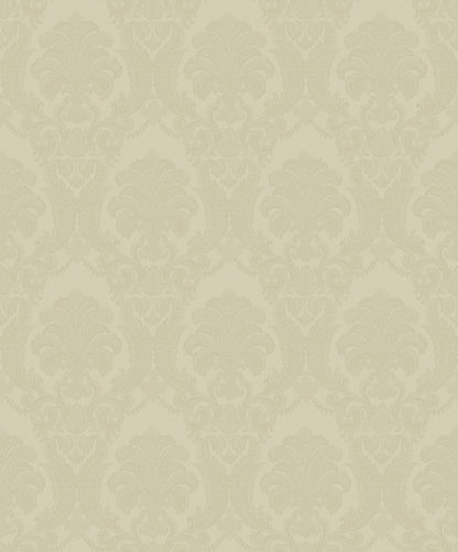 Sirpi Renatta Gold Damask Wallpaper, 20.9-in by 33-ft