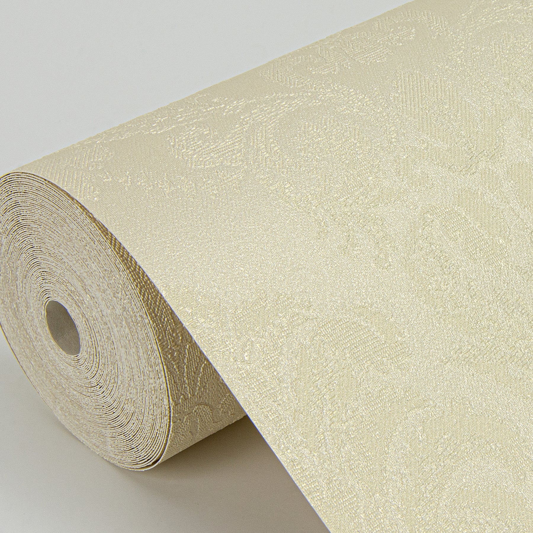 Sirpi Renatta Gold Damask Wallpaper, 20.9-in by 33-ft