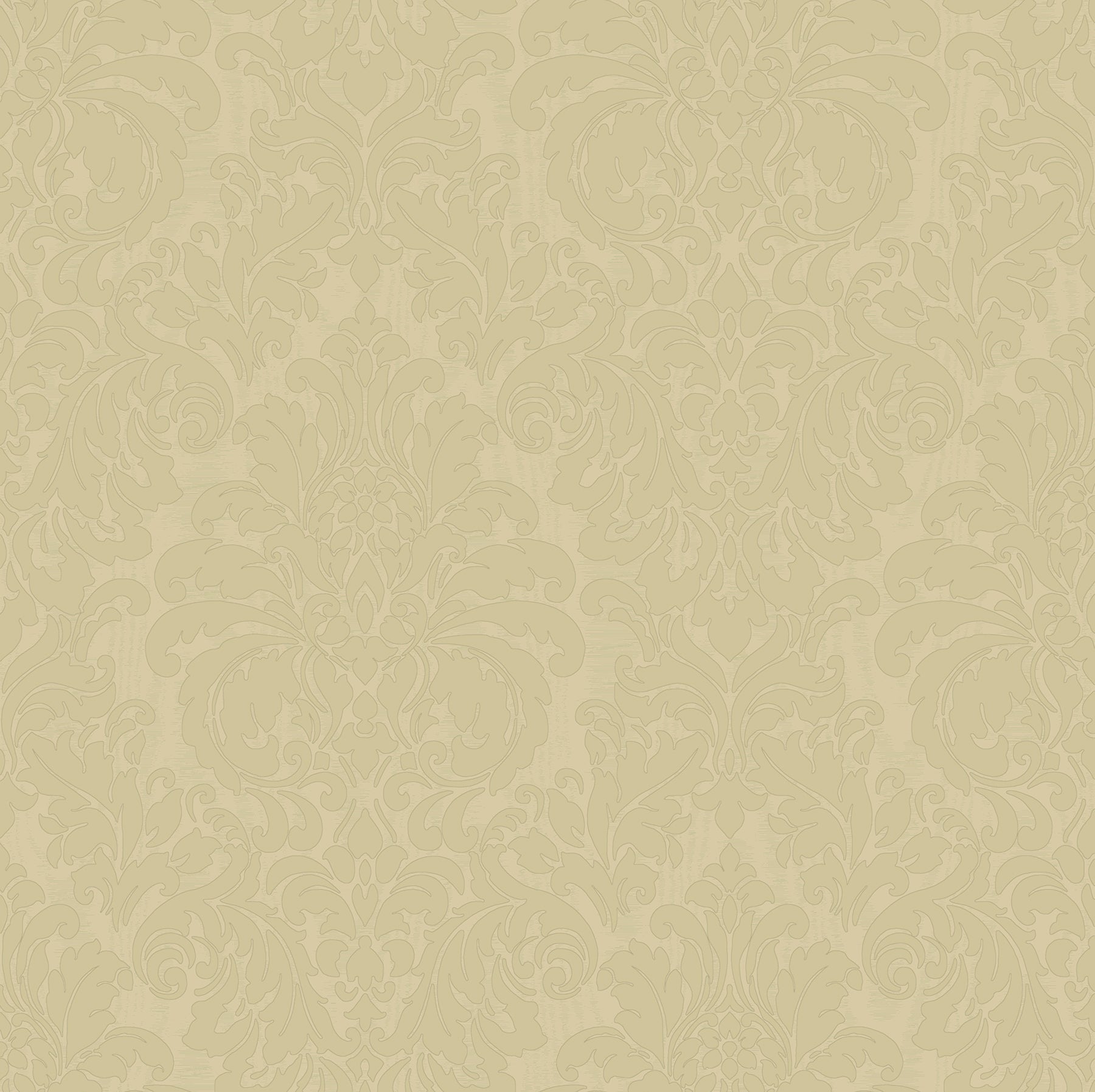 Sirpi Betina Gold Damask Wallpaper, 20.9-in by 33-ft