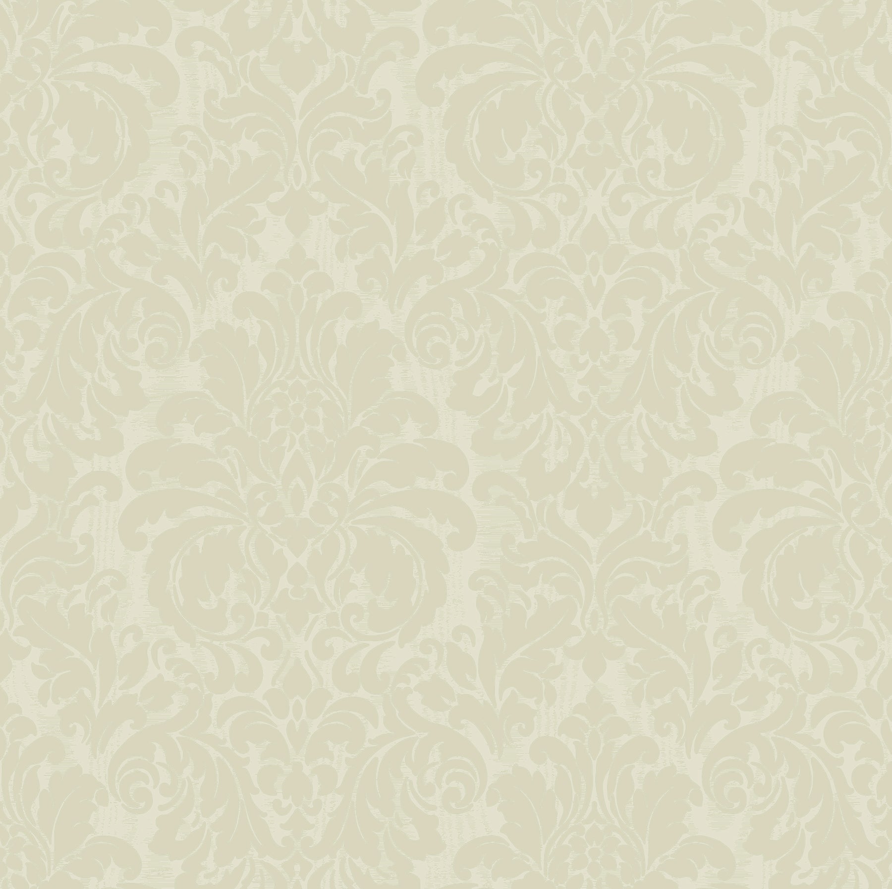 Sirpi Betina Light Yellow Damask Wallpaper, 20.9-in by 33-ft