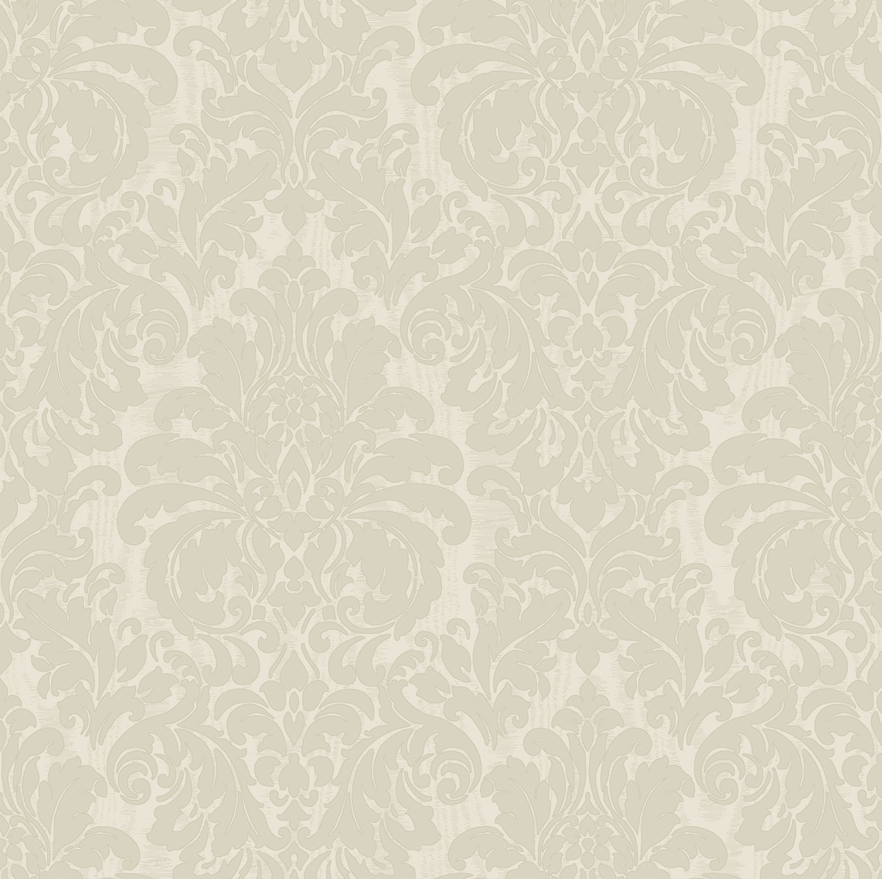 Sirpi Betina White Damask Wallpaper, 20.9-in by 33-ft