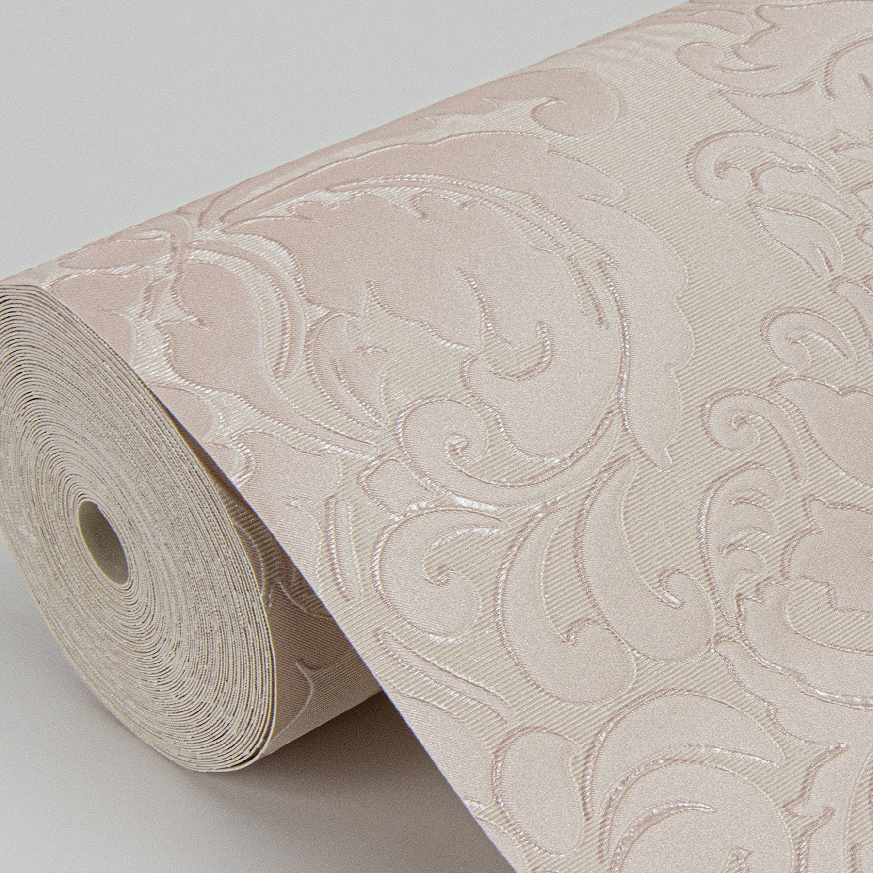 Sirpi Betina Rose Damask Wallpaper, 20.9-in by 33-ft