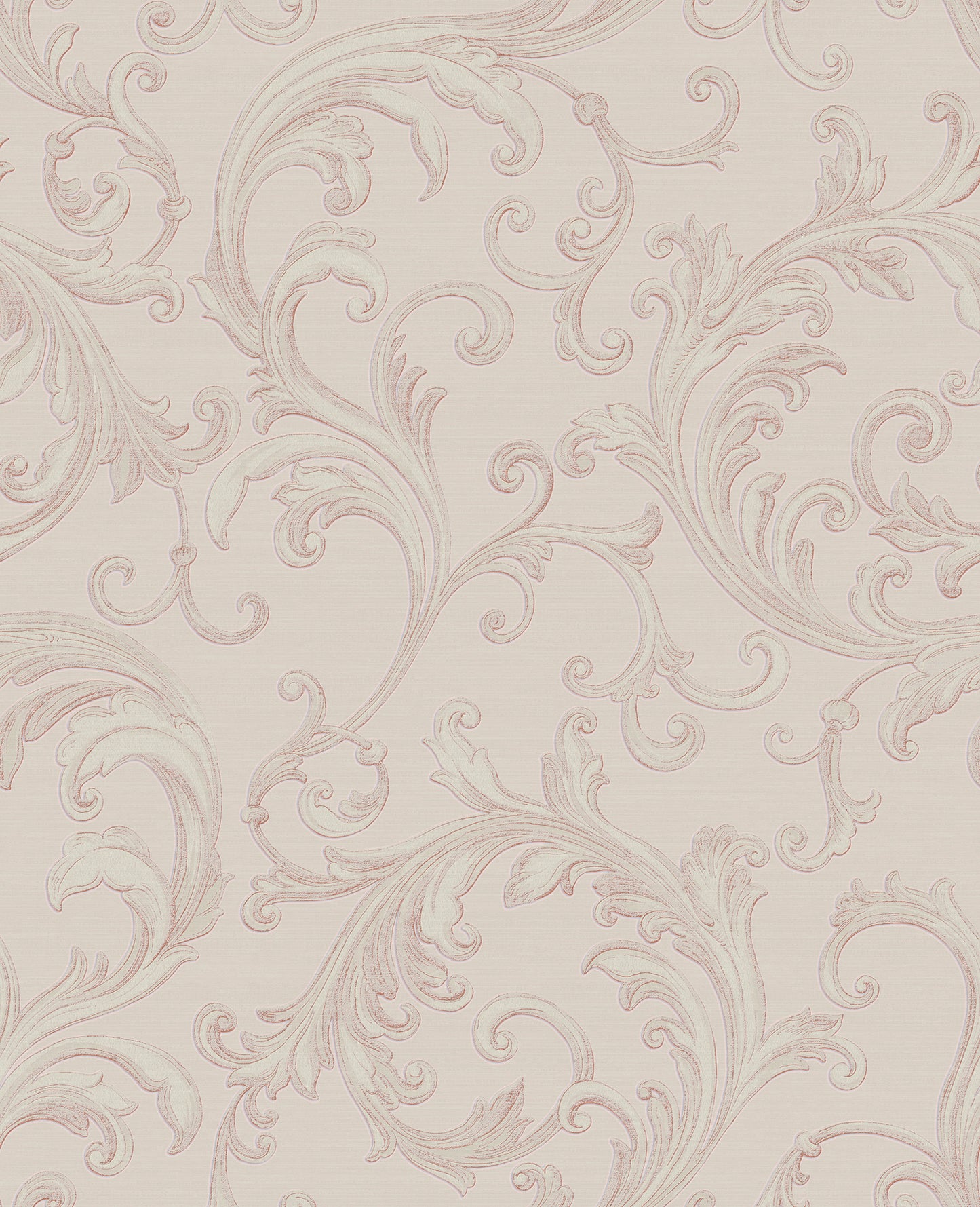 Sirpi Noemi Rose Acanthus Wallpaper, 20.5-in by 33-ft