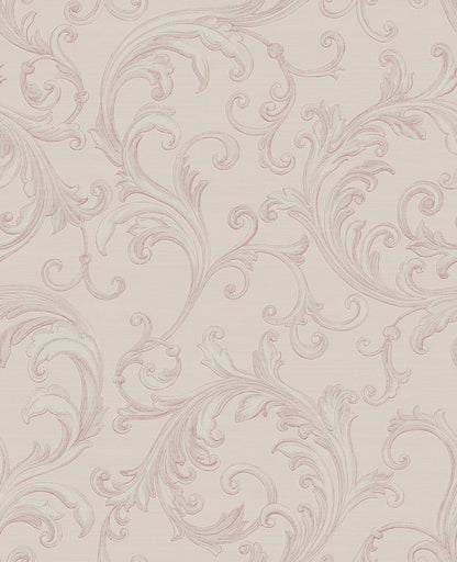 Sirpi Noemi Rose Acanthus Wallpaper, 20.5-in by 33-ft