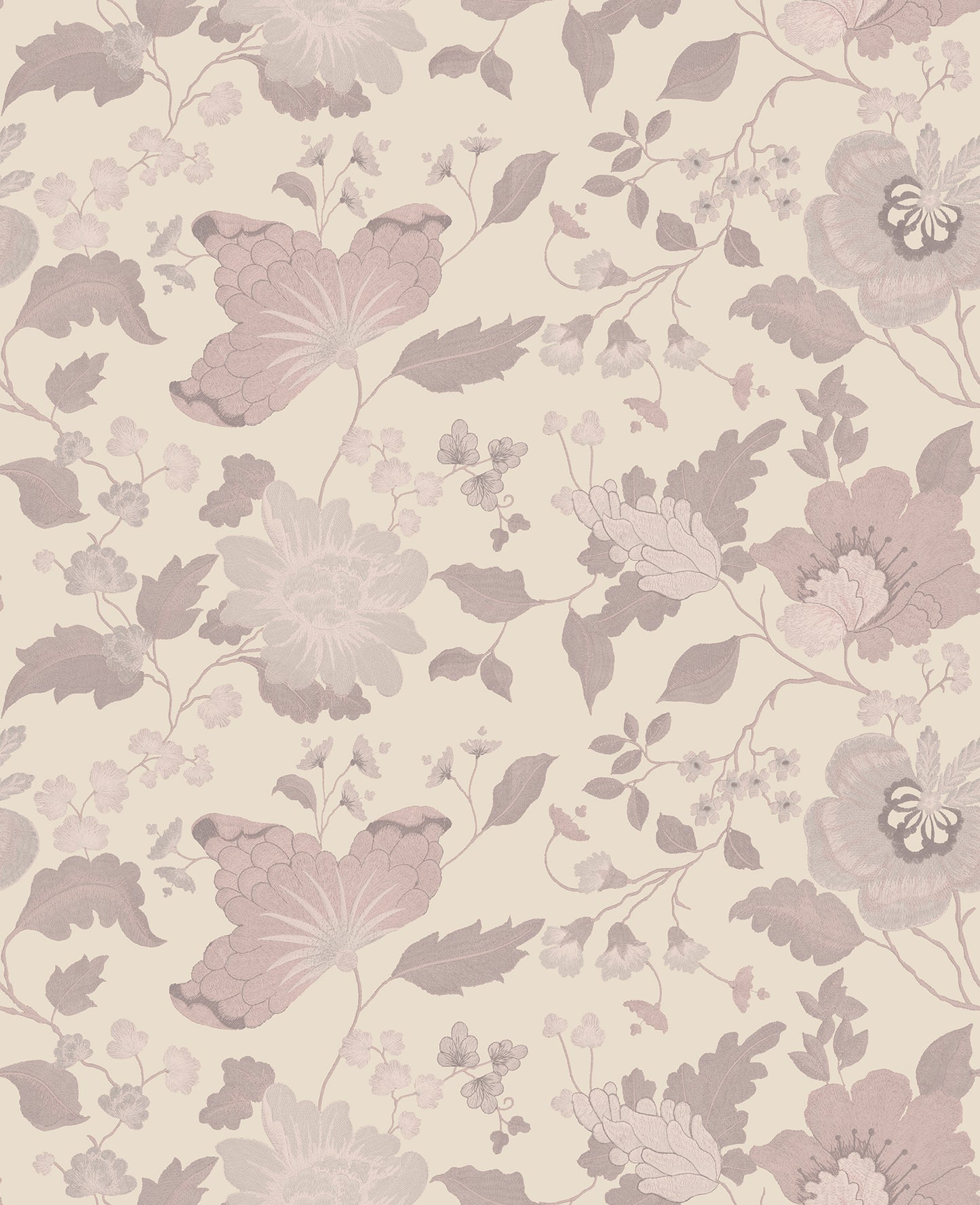 Sirpi Vittoria Rose Floral Wallpaper, 20.5-in by 33-ft