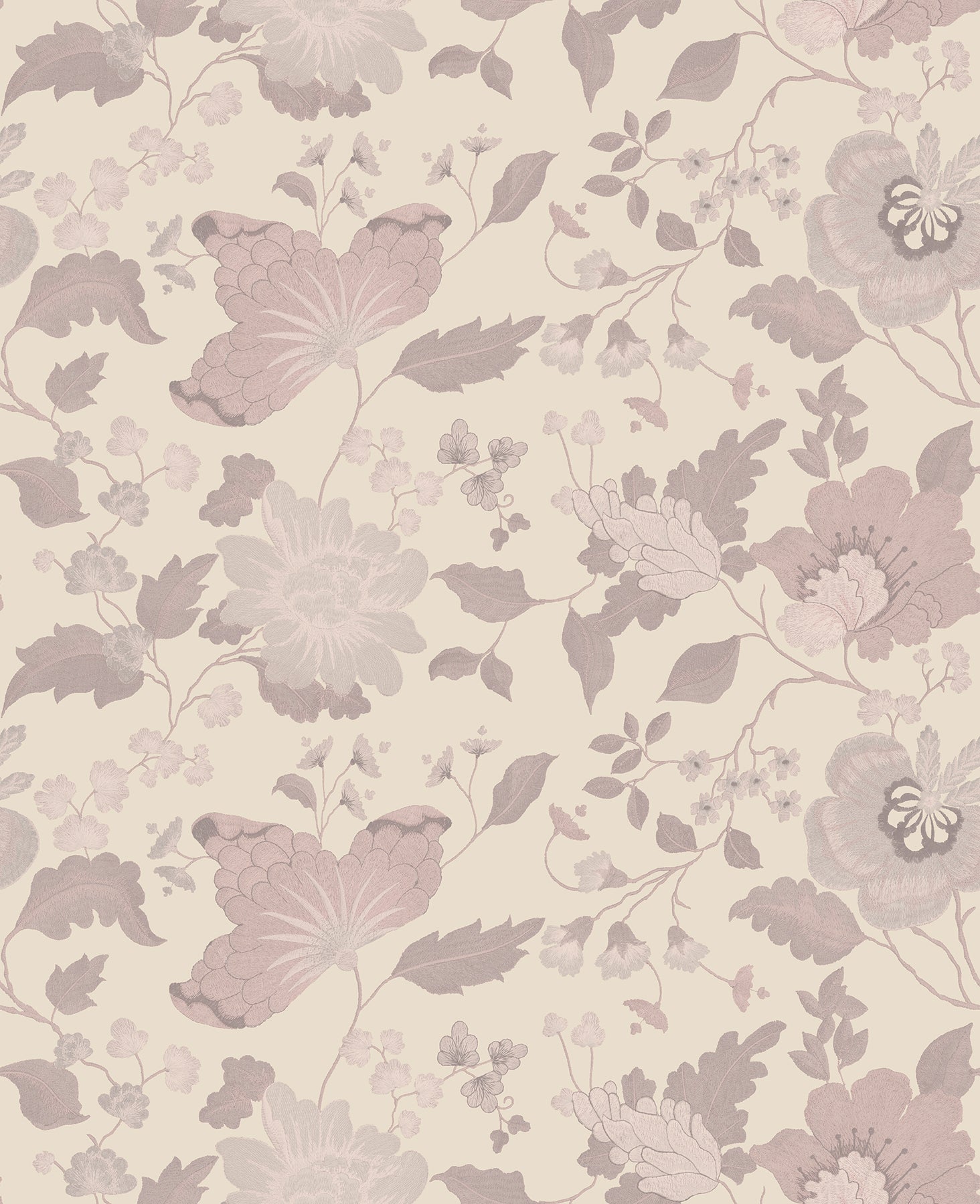 Sirpi Vittoria Rose Floral Wallpaper, 20.5-in by 33-ft