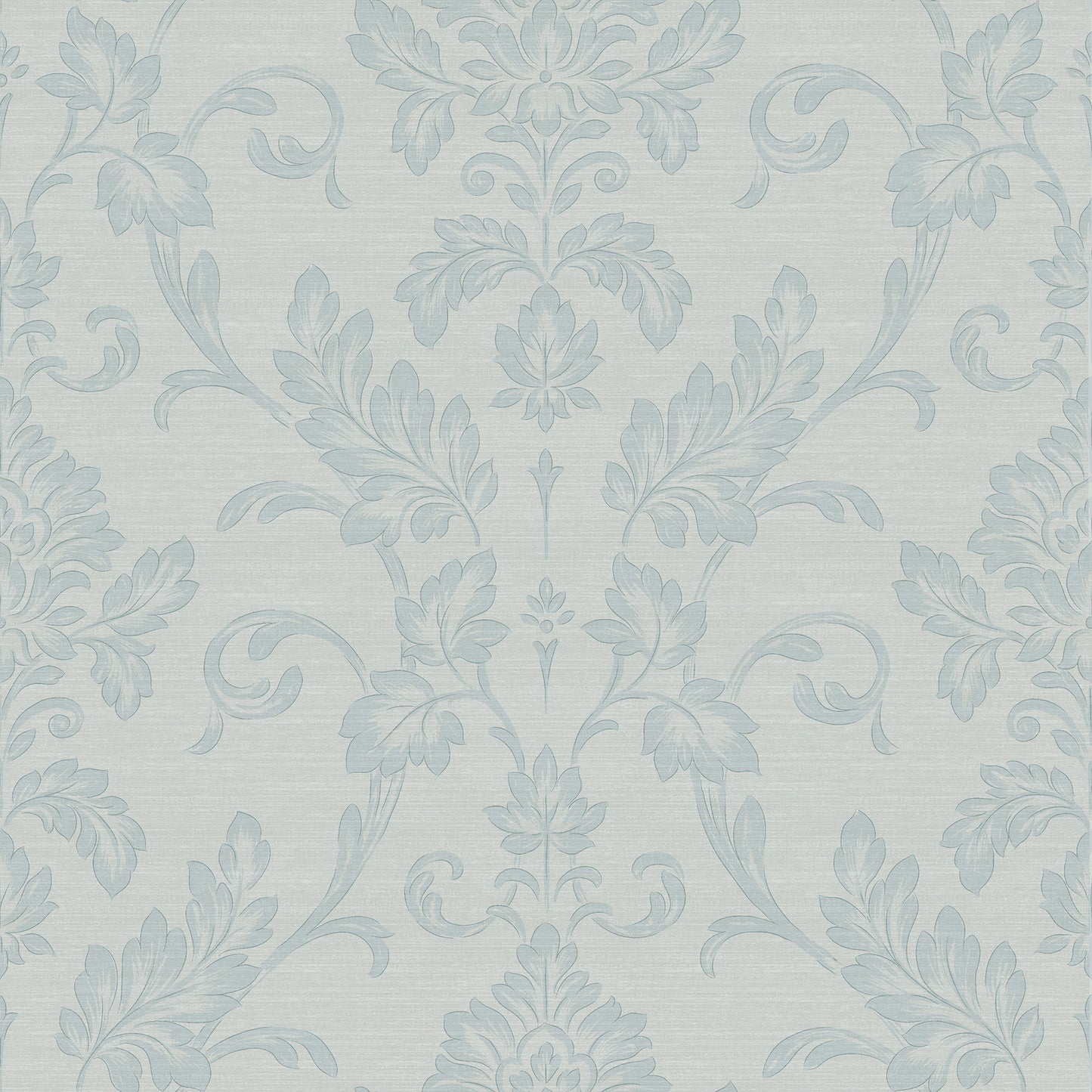 Sirpi Antonella Light Blue Scroll Wallpaper, 20.9-in by 33-ft