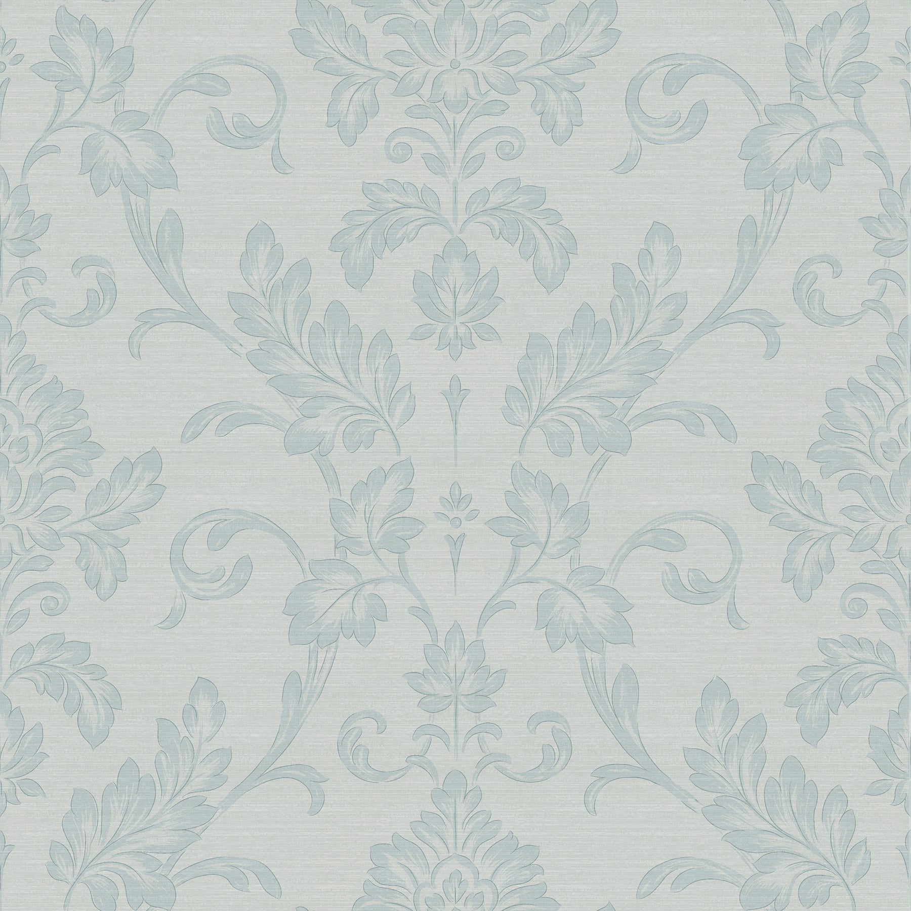 Sirpi Antonella Light Blue Scroll Wallpaper, 20.9-in by 33-ft