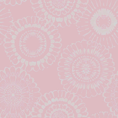 Chesapeake Sonnet Pink Floral Wallpaper, 20.9-in by 33-ft