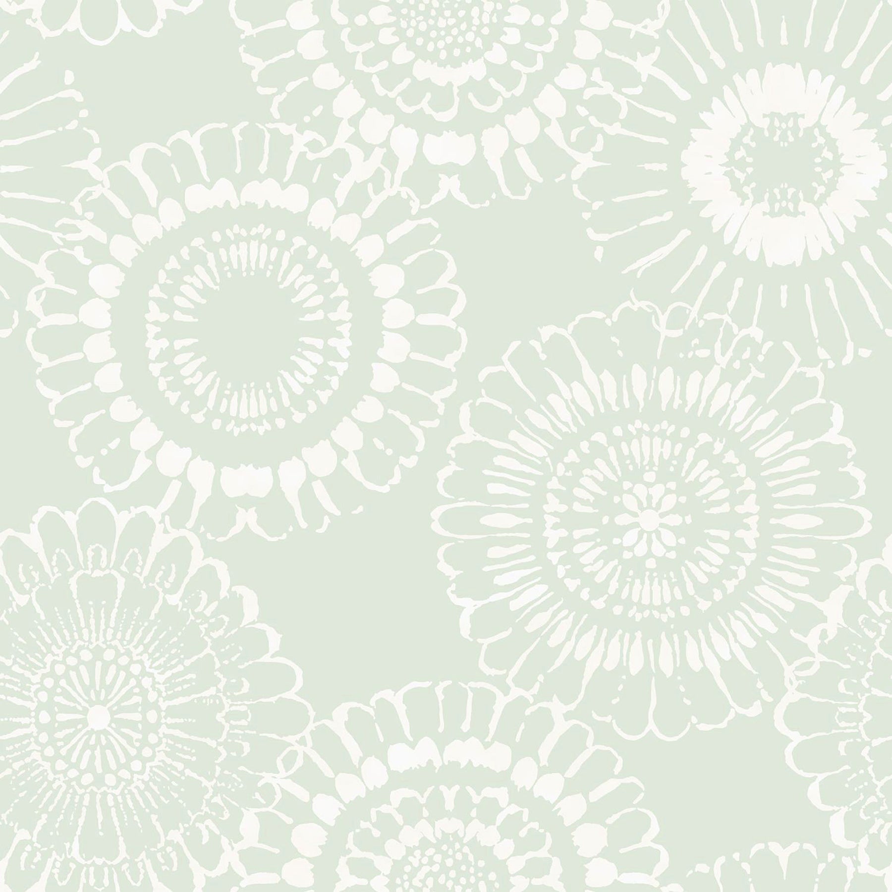 Chesapeake Sonnet Sage Floral Wallpaper, 20.9-in by 33-ft