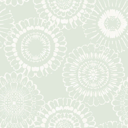 Chesapeake Sonnet Sage Floral Wallpaper, 20.9-in by 33-ft