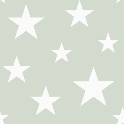 Chesapeake Amira Sage Stars Wallpaper, 20.9-in by 33-ft