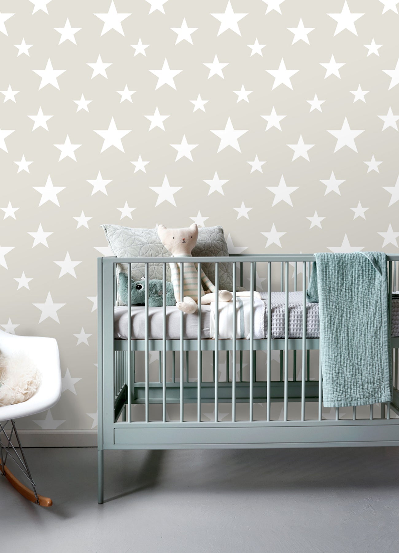 Chesapeake Amira Taupe Stars Wallpaper, 20.9-in by 33-ft