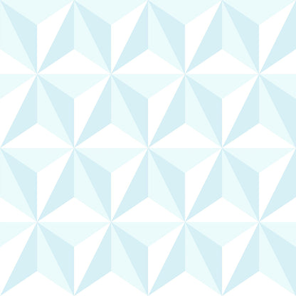 Chesapeake Adella Sky Blue Geometric Wallpaper, 20.9-in by 33-ft