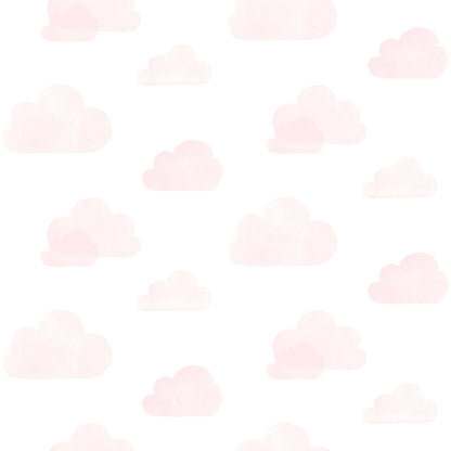 Chesapeake Irie Pink Clouds Wallpaper, 20.9-in by 33-ft