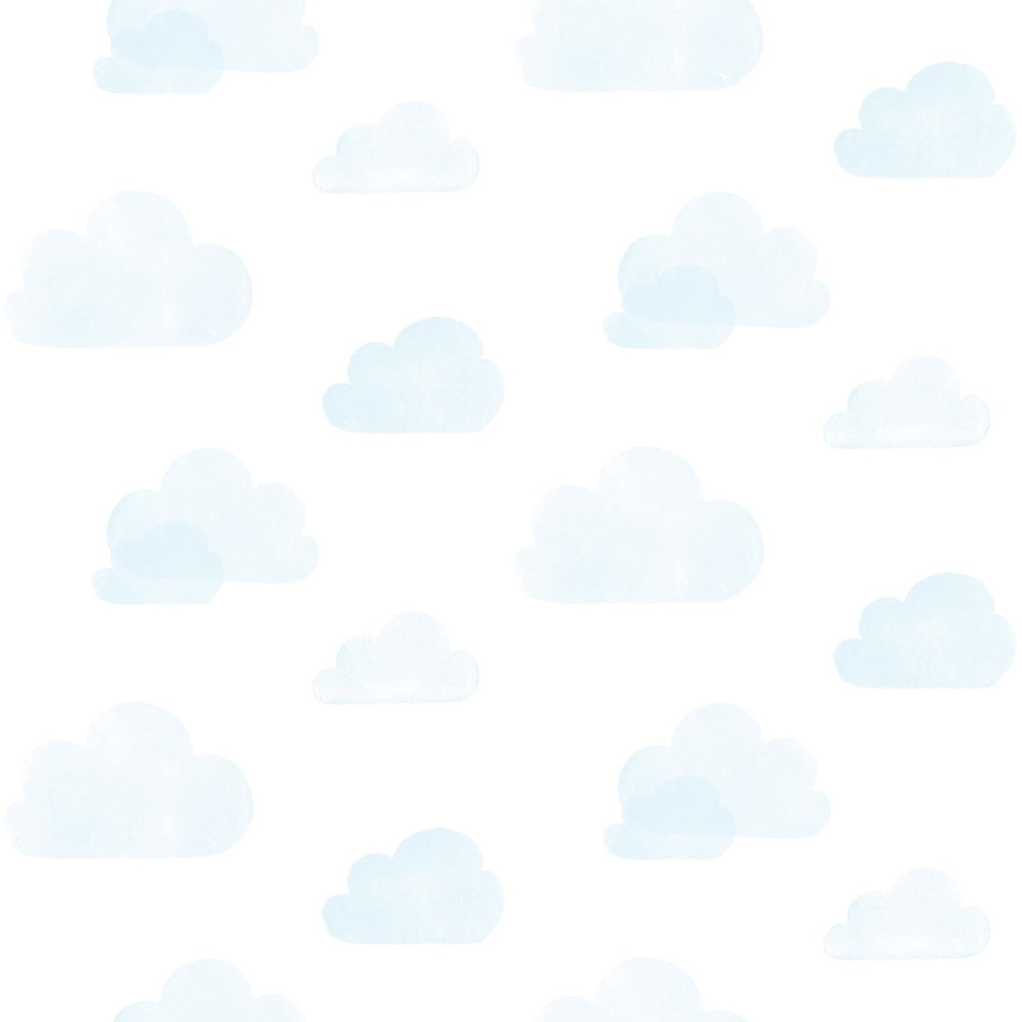 Chesapeake Irie Blue Clouds Wallpaper, 20.9-in by 33-ft