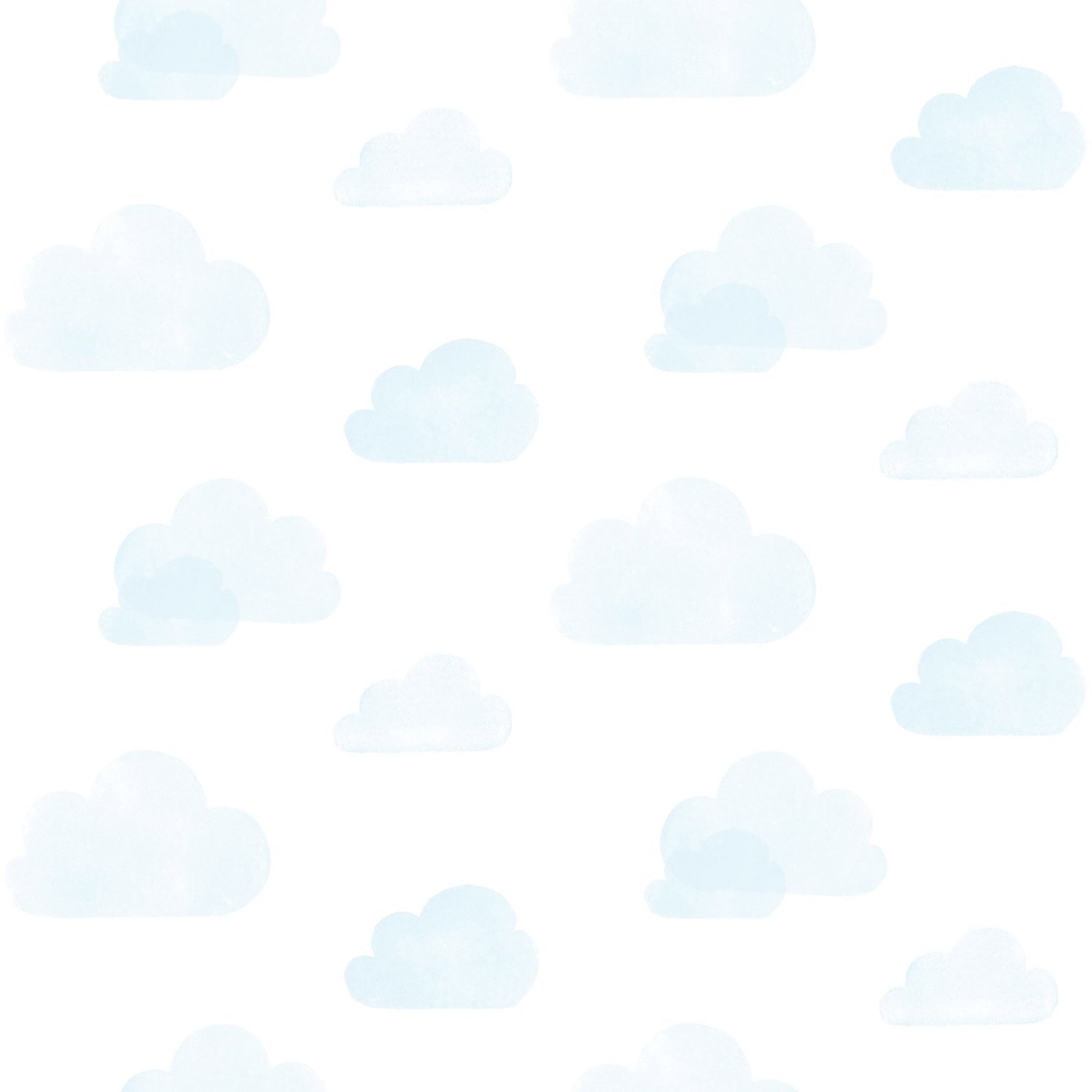 Chesapeake Irie Blue Clouds Wallpaper, 20.9-in by 33-ft