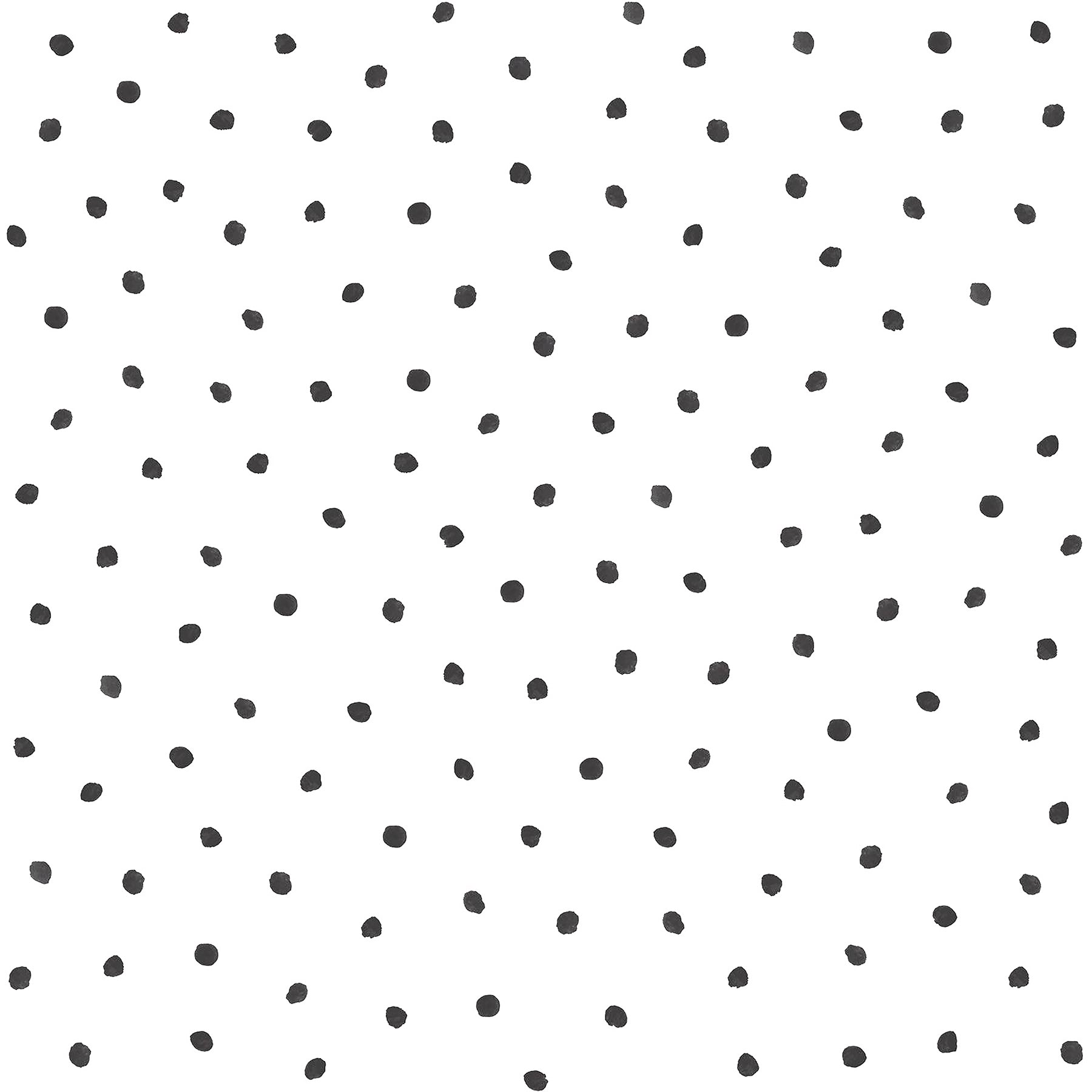 Chesapeake Pixie Black Dots Wallpaper, 20.9-in by 33-ft