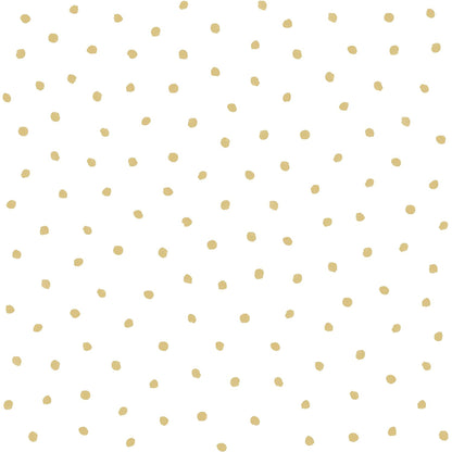 Chesapeake Pixie Gold Dots Wallpaper, 20.9-in by 33-ft