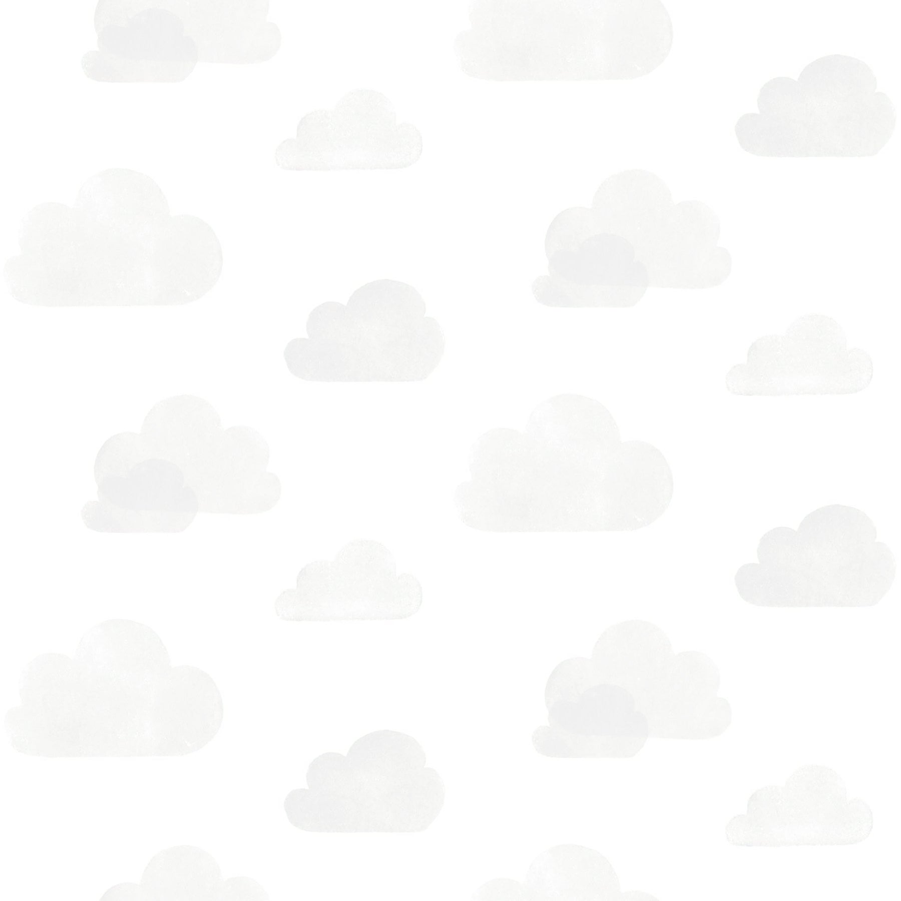 Chesapeake Irie Grey Clouds Wallpaper, 20.9-in by 33-ft