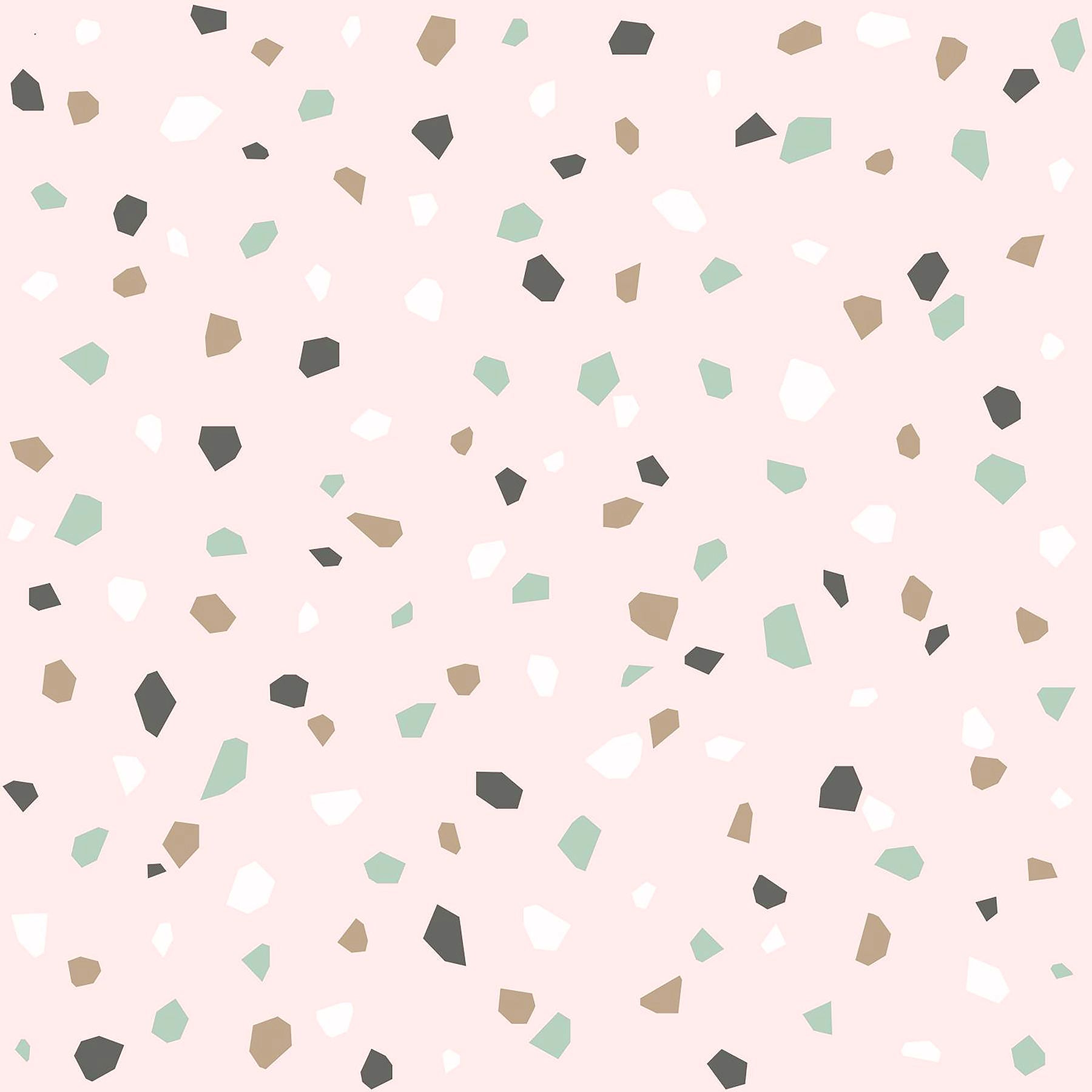 Chesapeake Ona Pink Terrazzo Wallpaper, 20.9-in by 33-ft