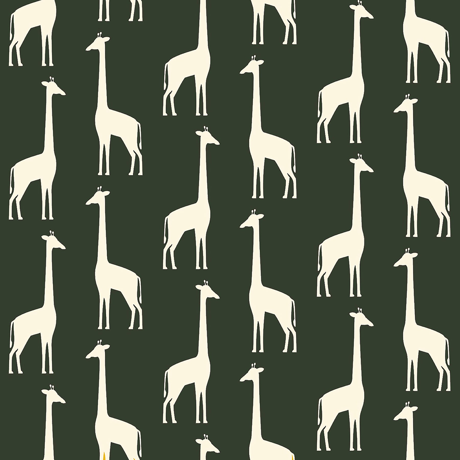 Chesapeake Vivi Green Giraffe Wallpaper, 20.9-in by 33-ft