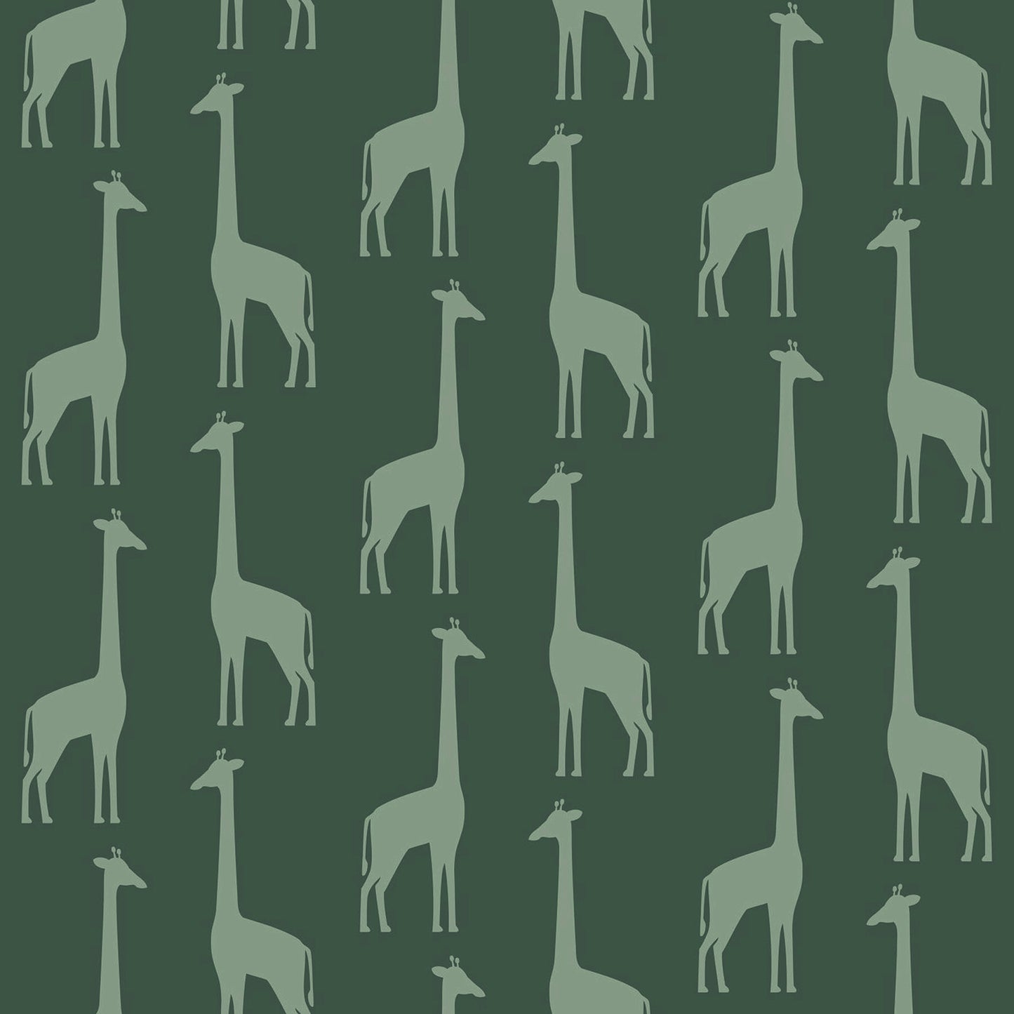 Chesapeake Vivi Teal Giraffe Wallpaper, 20.9-in by 33-ft