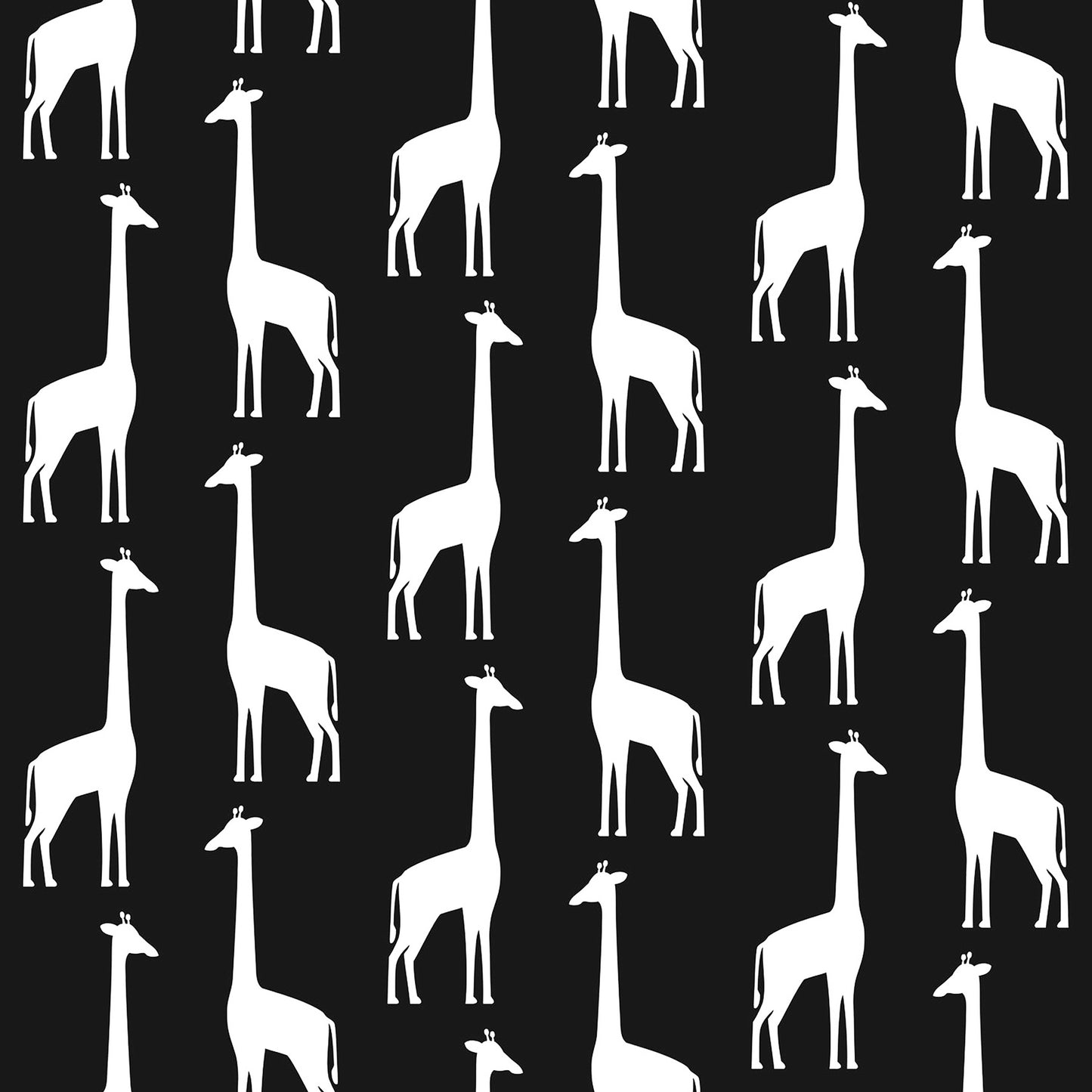 Chesapeake Vivi Black Giraffe Wallpaper, 20.9-in by 33-ft