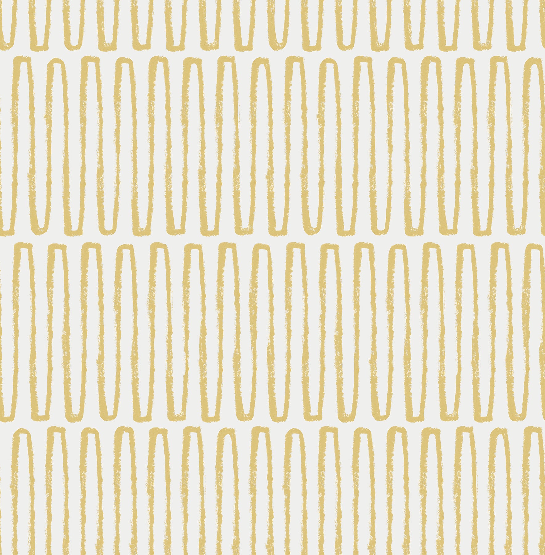 A-Street Prints Lars Mustard Retro Wave Wallpaper, 20.5-in by 33-ft