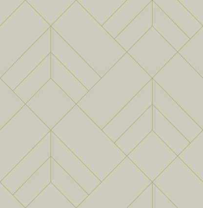 A-Street Prints Sander Light Grey Geometric Wallpaper, 20.5-in by 33-ft