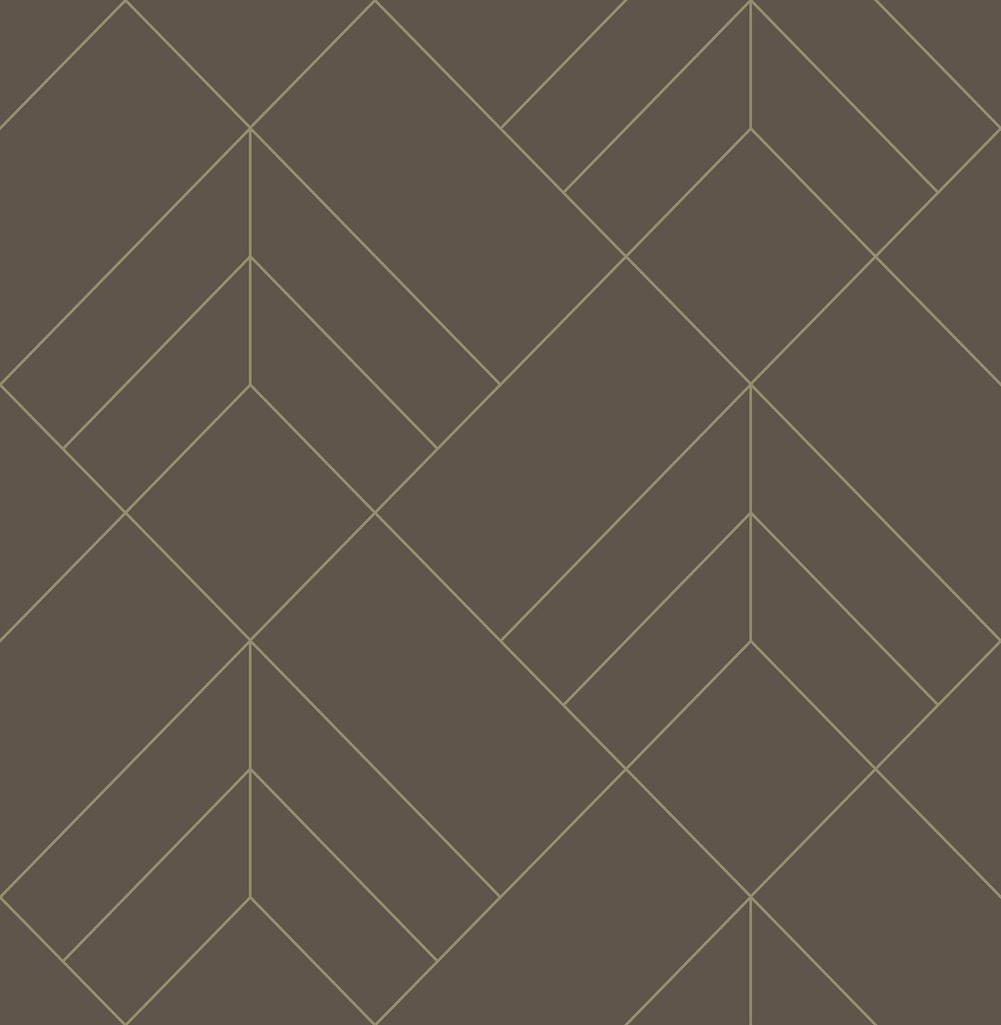 A-Street Prints Sander Chocolate Geometric Wallpaper, 20.5-in by 33-ft