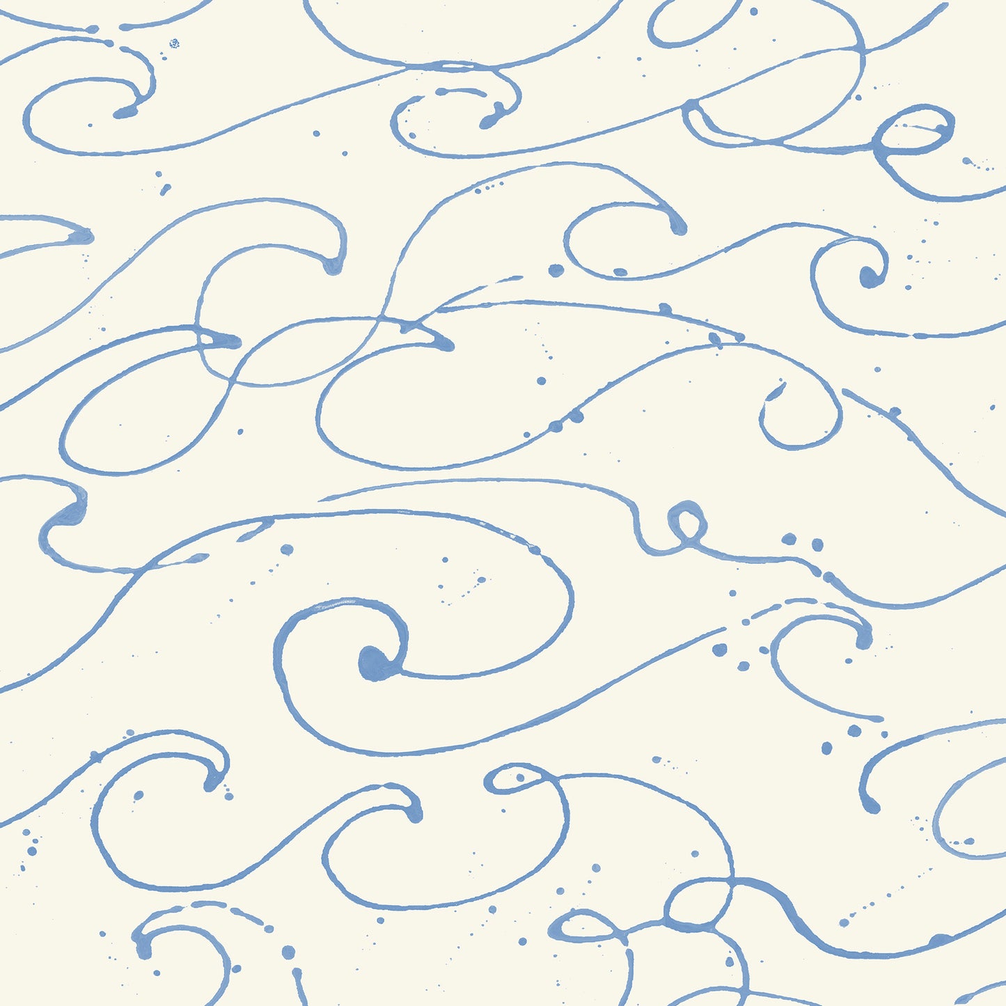 Chesapeake Kuroshio Light Blue Ocean Wave Wallpaper, 20.5-in by 33-ft