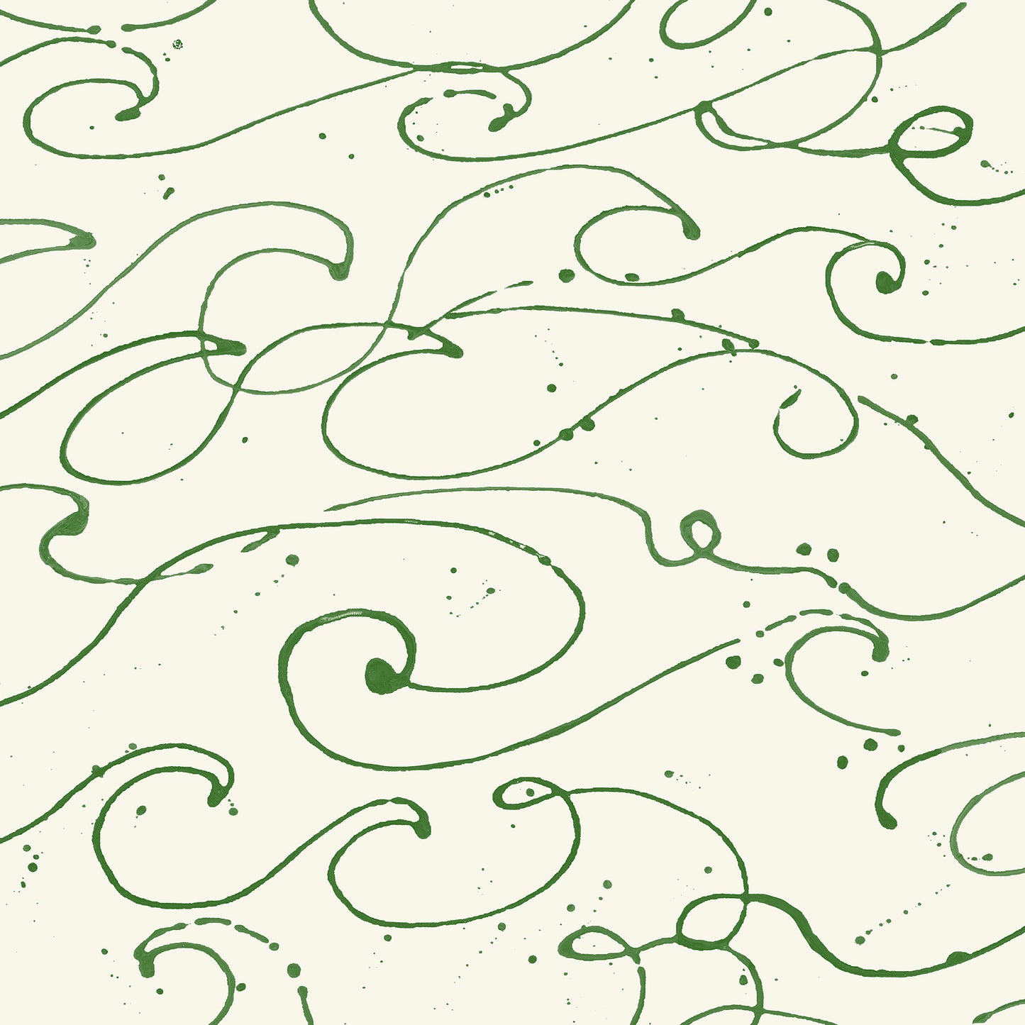 Chesapeake Kuroshio Green Ocean Wave Wallpaper, 20.5-in by 33-ft