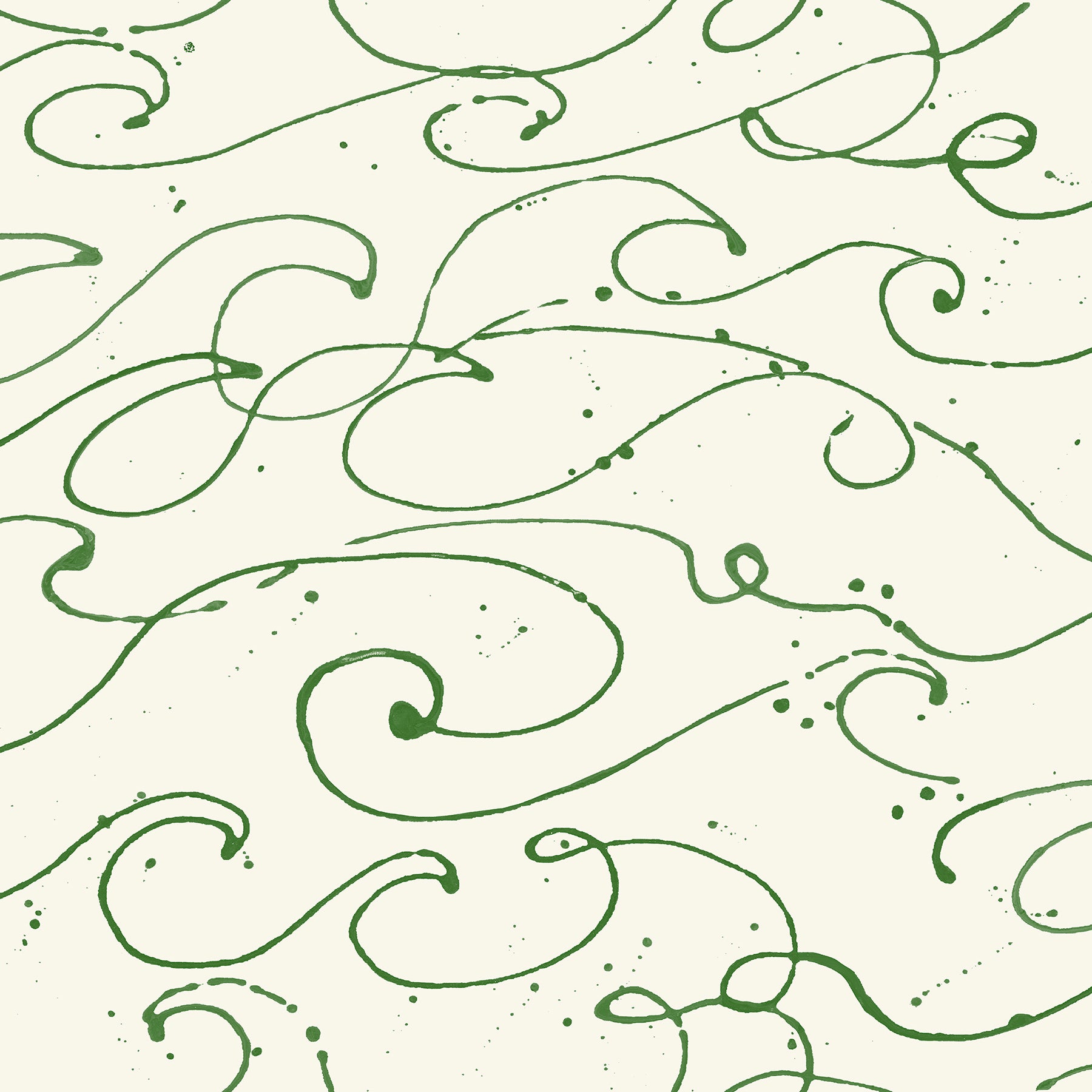 Chesapeake Kuroshio Green Ocean Wave Wallpaper, 20.5-in by 33-ft