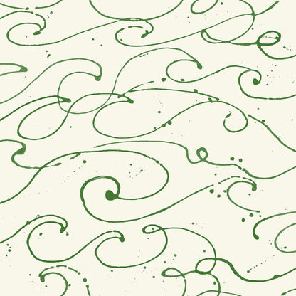 Chesapeake Kuroshio Green Ocean Wave Wallpaper, 20.5-in by 33-ft